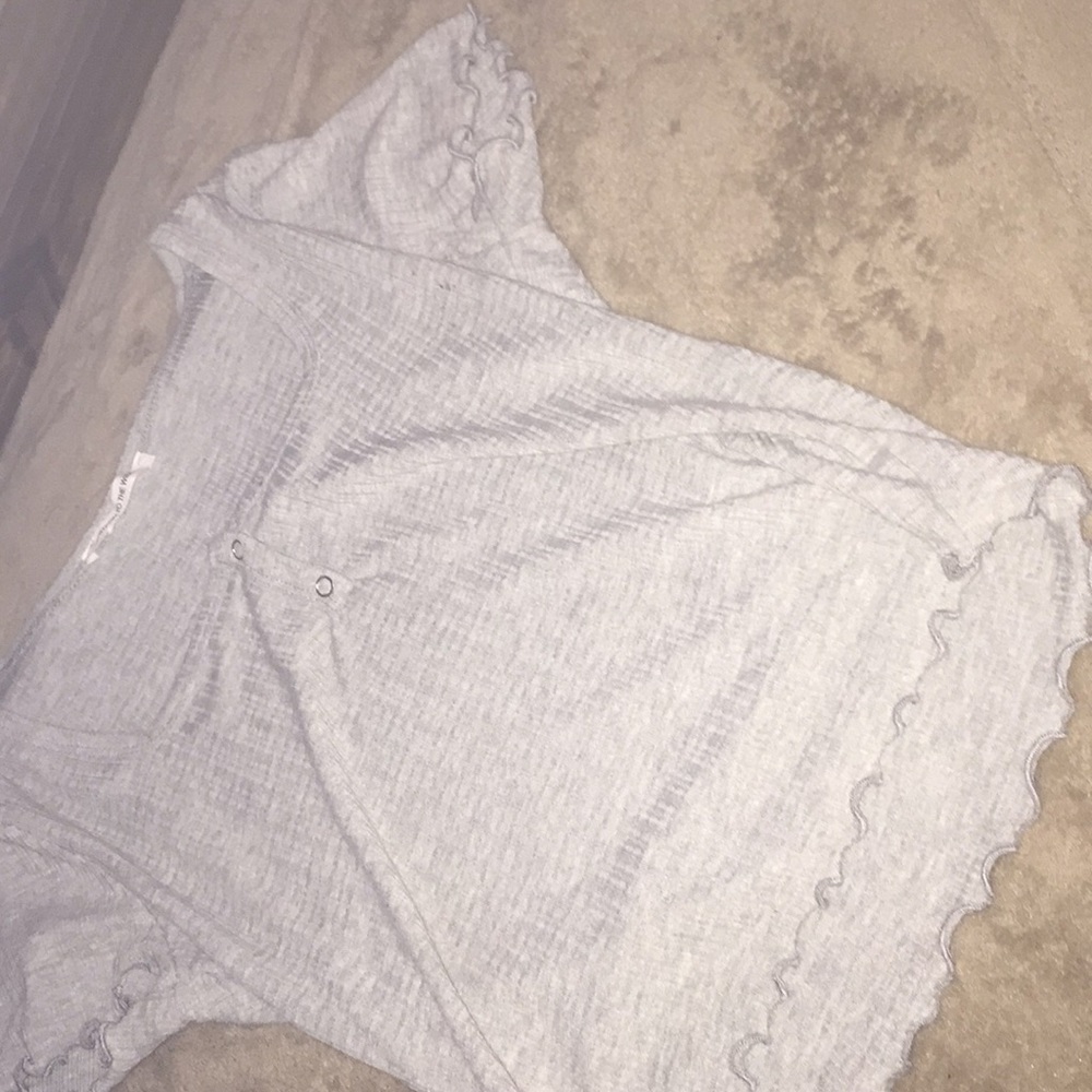 ribbed square neck crop top